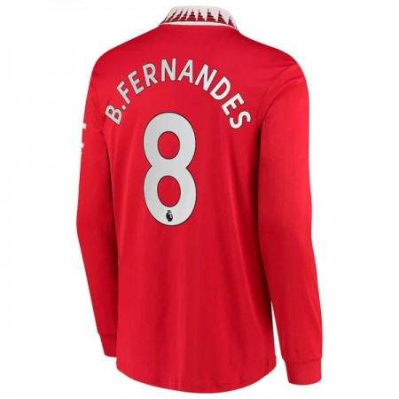 Goedkope Manchester United B. Fernandes 8 Thuisshirt 2022-23 Lange Mouw